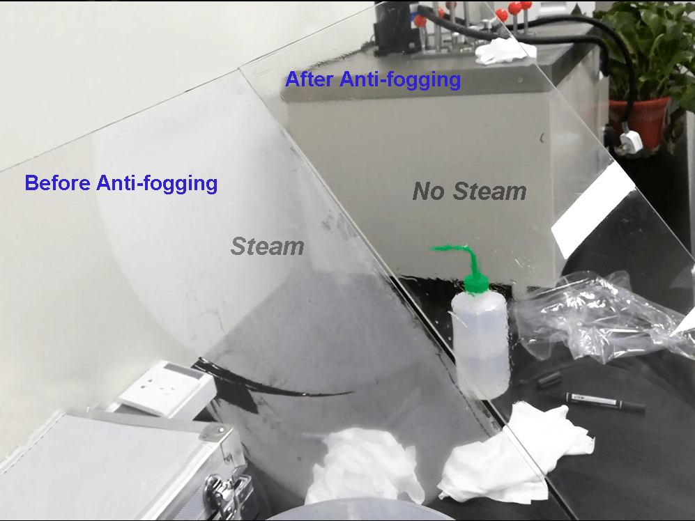Anti fogging plastic