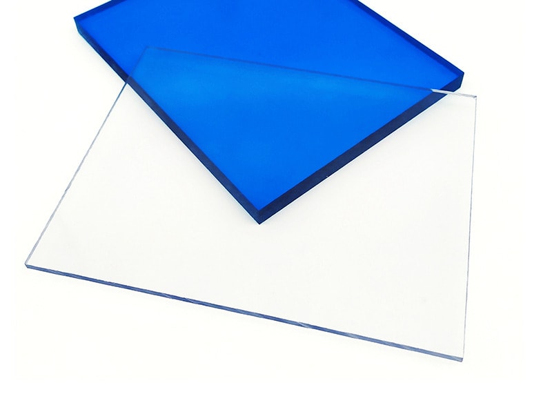 Policarbonato azul retardante de fuego